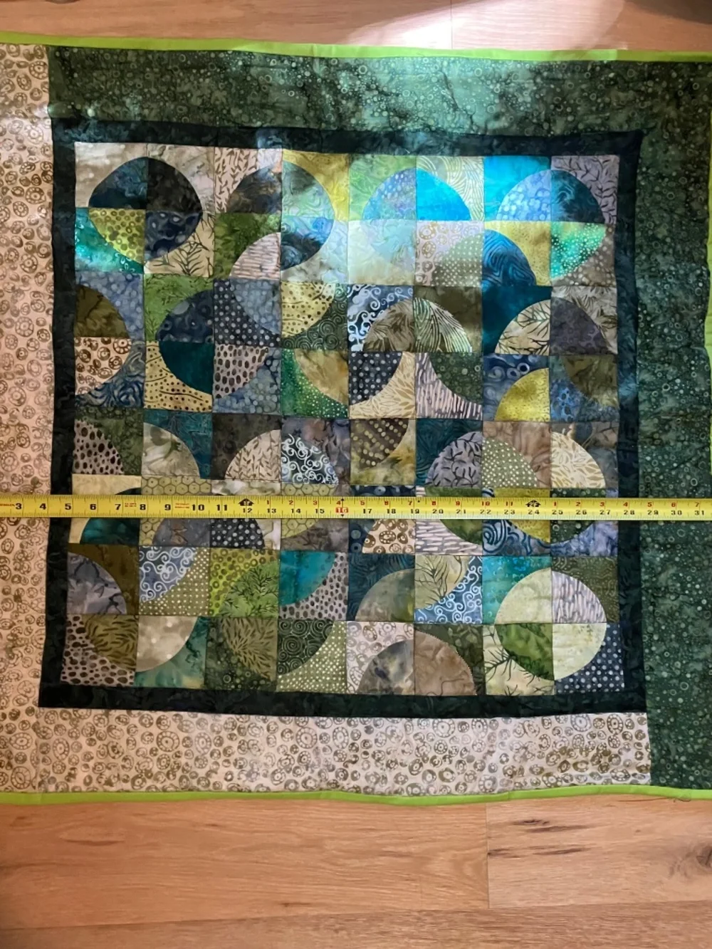 Signed Studio Art Quilt Wall Hanging 
